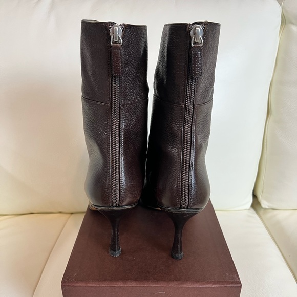 Gucci Leather Heeled Booties - Picture 3 of 4